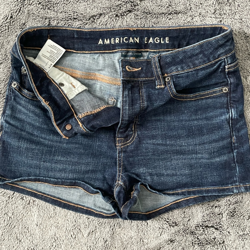 American Eagle Outfitters Dark Blue Jean Shorts